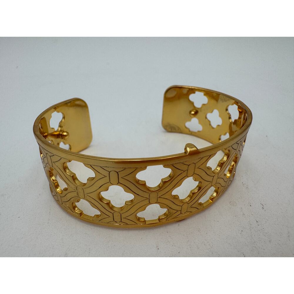 Christo London Narrow Cuff Bracelet by Brighton Retired Gold Tone